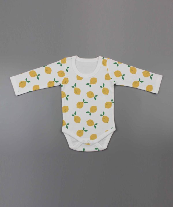 Little Lemons Full Sleeve Bodysuit-imababywear