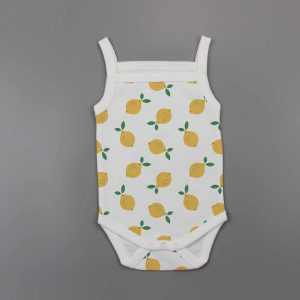 Little Lemons Strapy Bodysuit-imababywear