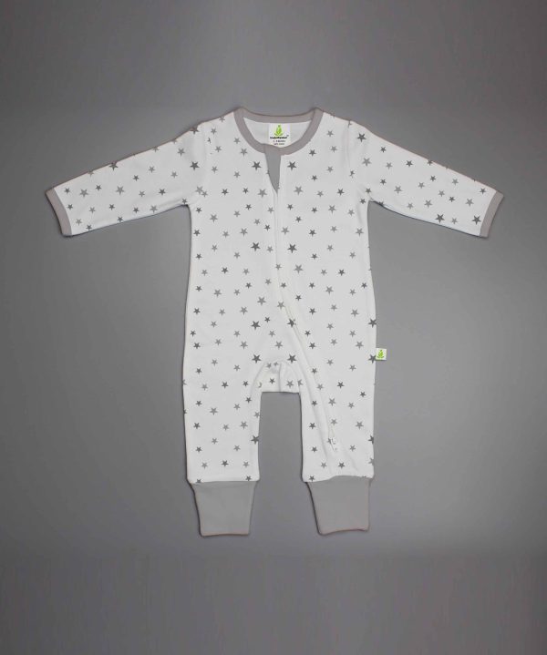 Little Stars Long Sleeve Zipsuit-imababywear