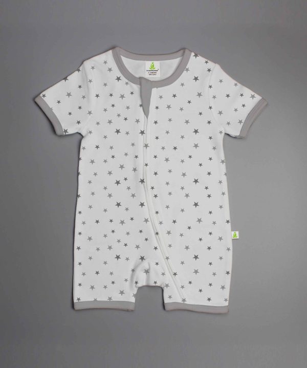 Little Stars Shortsleeve Zipsuit-imababywear