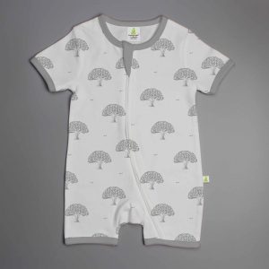 Magical Tree Short Sleeve Zipsuit-imababywear