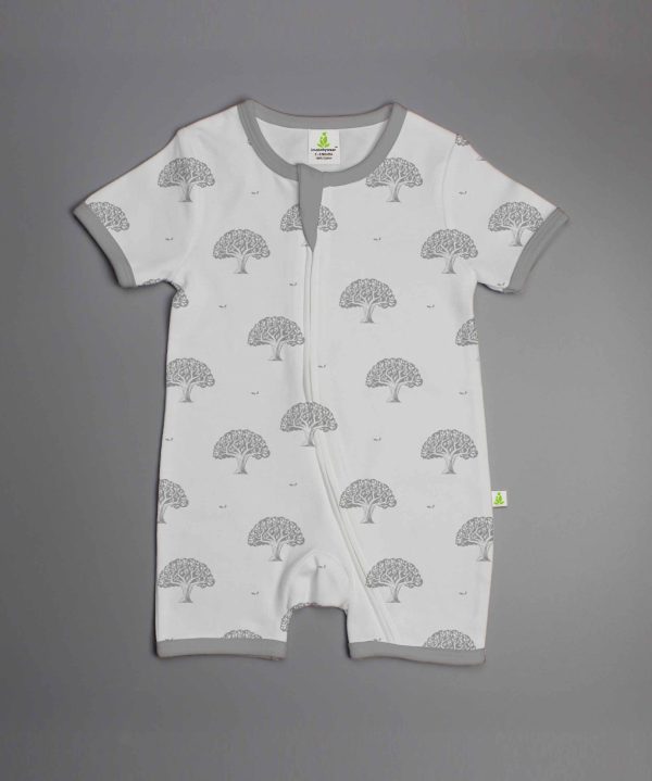 Magical Tree Short Sleeve Zipsuit-imababywear