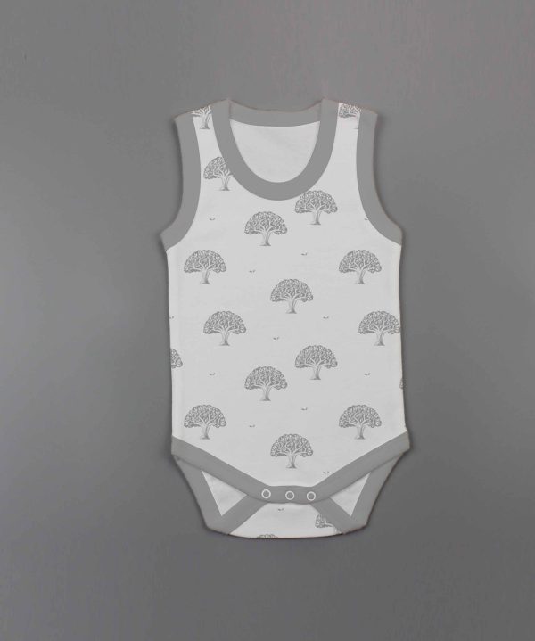 Magic Tree Sleeveless Bodysuit-imababywear