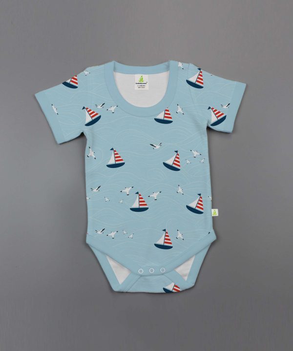 Nautical Half Sleeve Bodysuit - imababywear