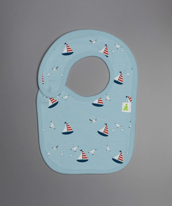 Nautical Reversible Bib - imababywear