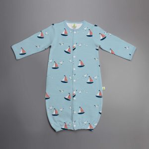 Nautical Convertible Sleepsuit - imababywear