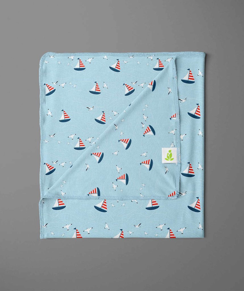Nautical Receiving Blanket PoleStar Garments