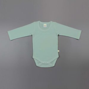 Olive Green Full Sleeve Bodysuit - imababywear