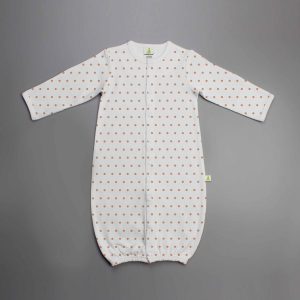 Polka Dots Convertible Sleepsuit-imababywear