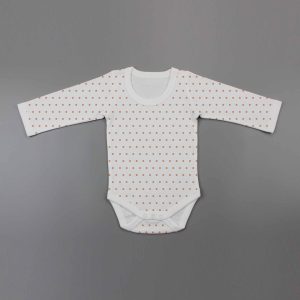 Polka Dots Full Sleeve Bodysuit-imababywear