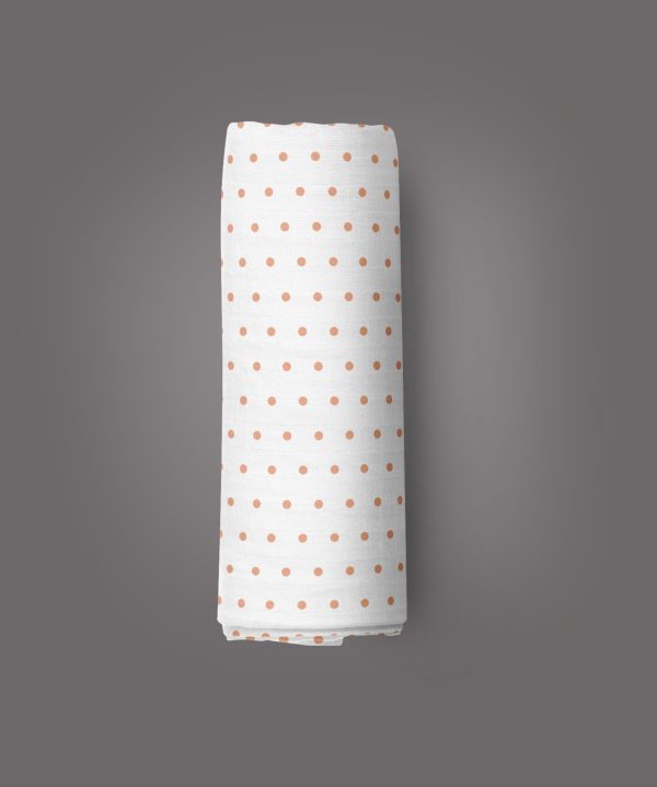 Polka Dots Muslin Wrap-imababywear