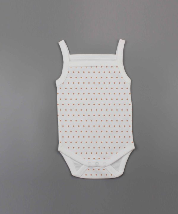 Polka Dots Strapy Bodysuit-imababywear