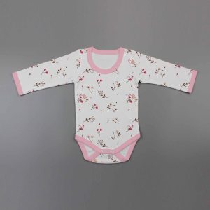 Red Bloom Full Sleeve Bodysuit-imababywear