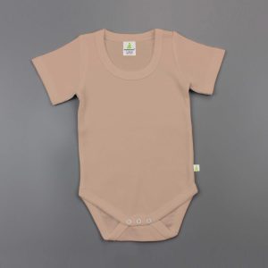 Sand Stone Half Sleeve Bodysuit - imababywear