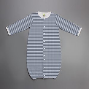 Sapphire Stripes Convertible Sleepsuit-imababywear
