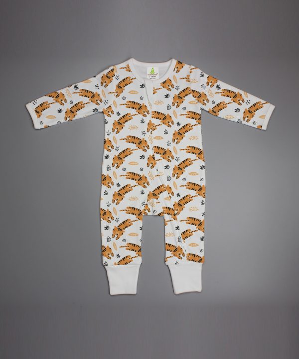 Tiger Cubs Long Sleeve Zipsuit-imababywear