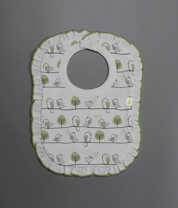 Tiny Tweets Frill Bib-imababywear