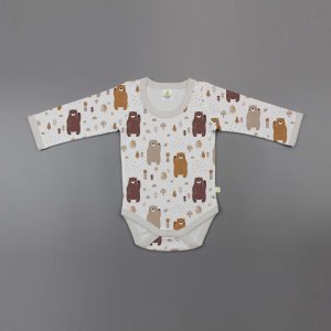 Woodland Bear Full Sleeve Bodysuit - imababywear