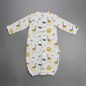 Yellow Forest Convertible Sleepsuit-imababywear