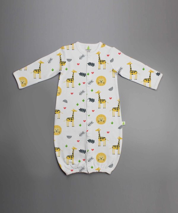 Yellow Forest Convertible Sleepsuit-imababywear