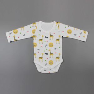 Yellow Forest Full Sleeve Bodysuit-imababywear