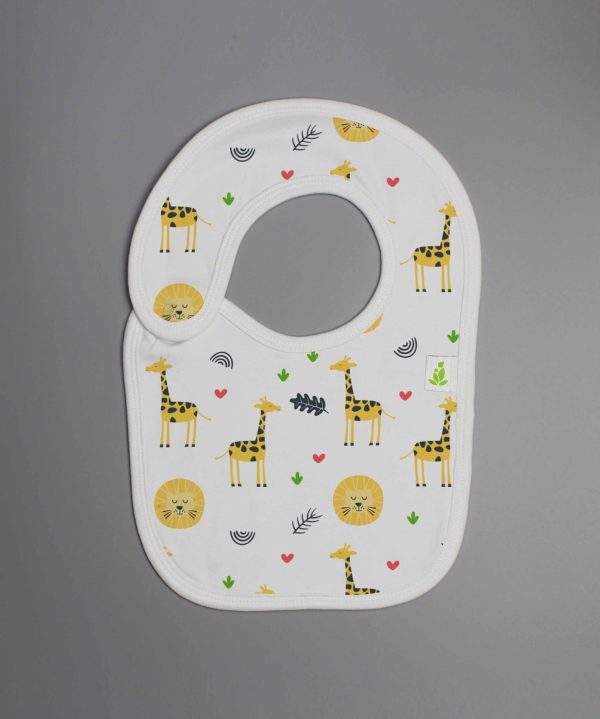 Yellow Forest Reversible Bib-imababywear