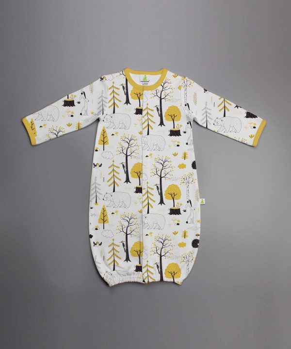 Yellow Kingdom Convertible Sleepsuit - imababywear