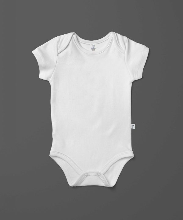 White Easy Neck Bodysuit-imababywear