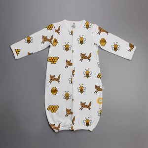 Happy Bees Convertible Sleepsuit-imababywear