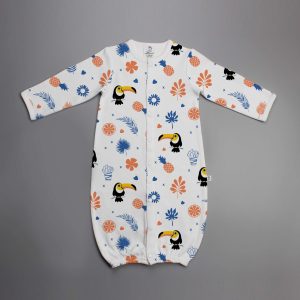 Toucan Forest Convertible Sleepsuit-imababywear