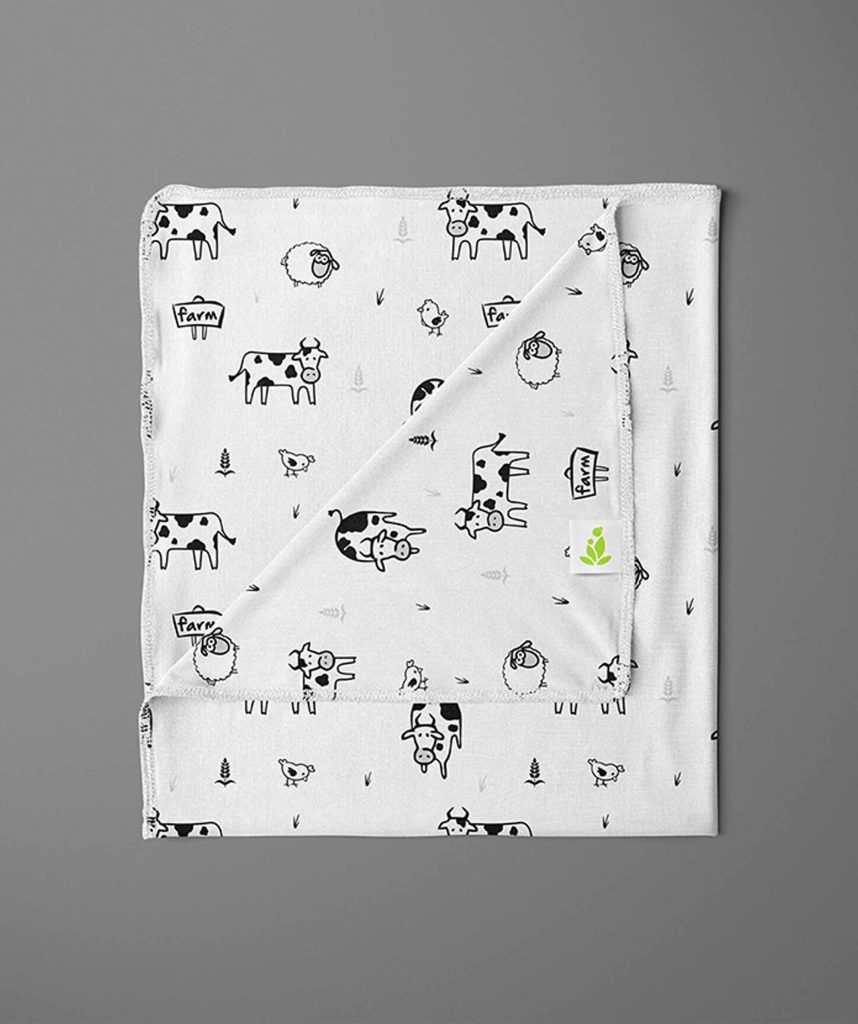 Farm Land Receiving Blanket PoleStar Garments farm-land-receiving-blanket-polestar-garments