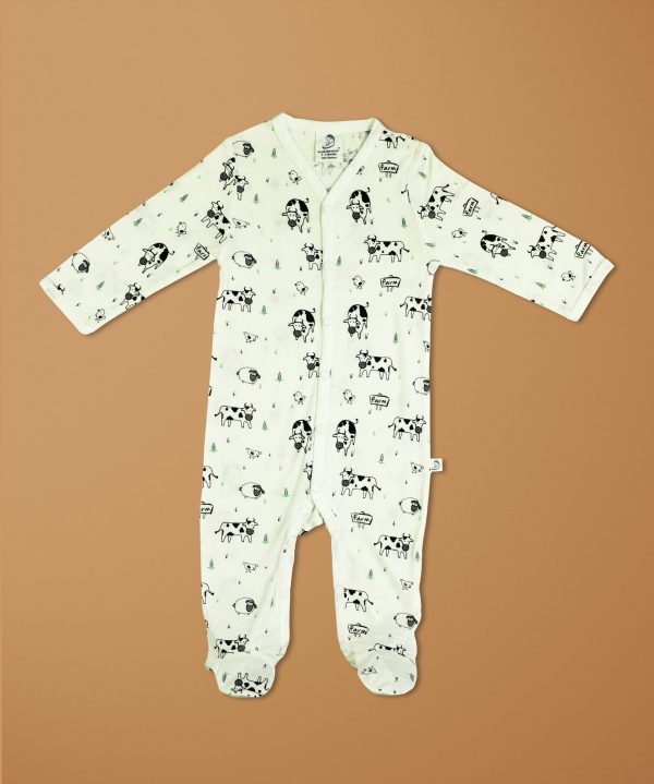 Farmland Bamboo Snap Growsuits-imababywear