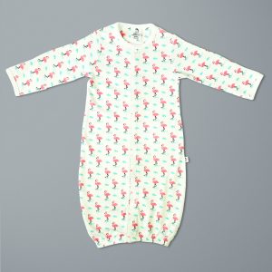 Miss Flamingo Convertible Sleepsuit-imababywear
