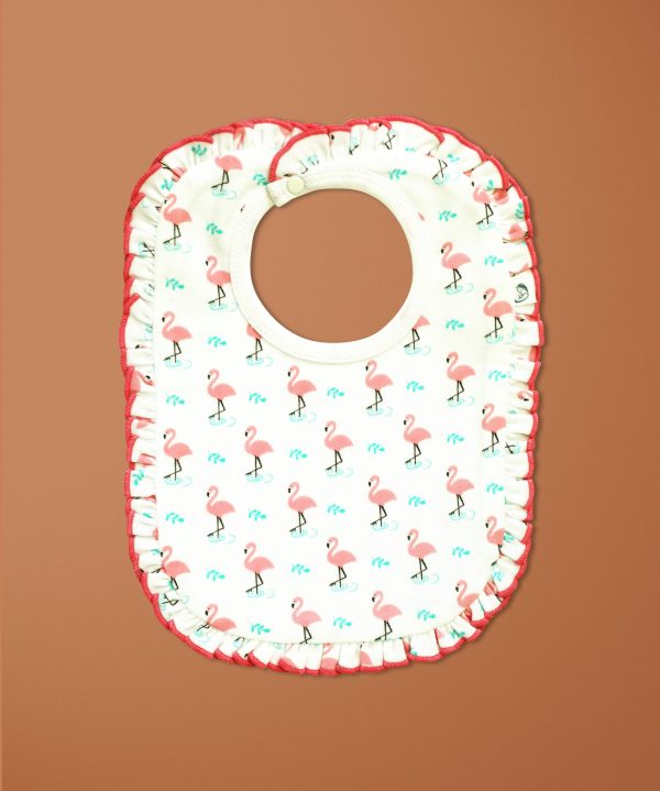 Miss Flamingo Reversible Bib-imababywear