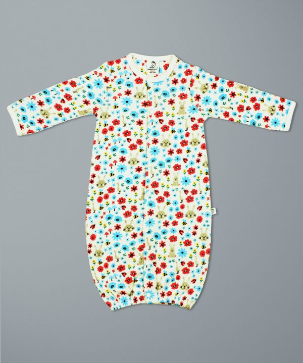 Flora And Fauna Convertible Sleepsuit-imababywear
