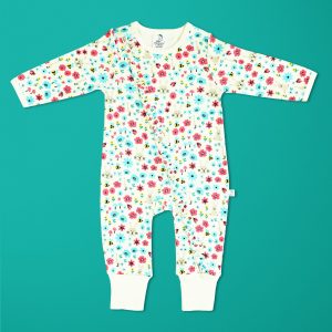 Flora And Fauna Long Sleeve Zipsuit-imababywear