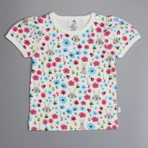 Flora And Fauna Puff Sleeve T-Shirt-imababywear