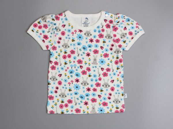 Flora And Fauna Puff Sleeve T-Shirt-imababywear