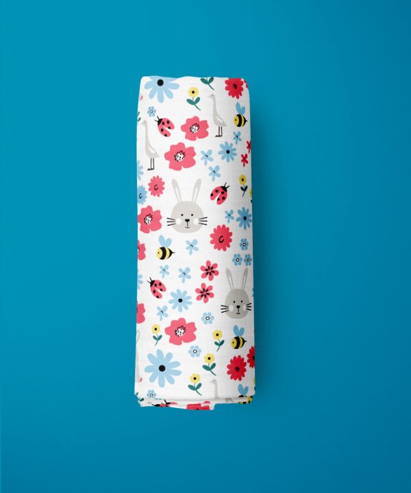 Flora And Fauna Muslin Wrap-imababywear