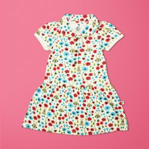 Flora And Fauna Woven Peter Pan Dress-imababywear