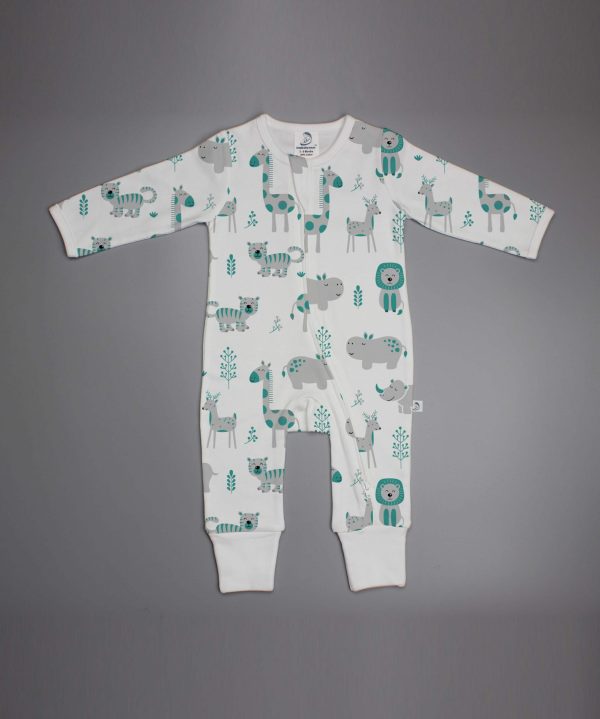 Animal Kingdom long sleeve zipsuit-imababywear