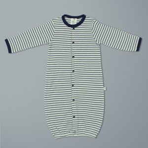 Nautical Stripes Convertible Sleepsuit-imababywear