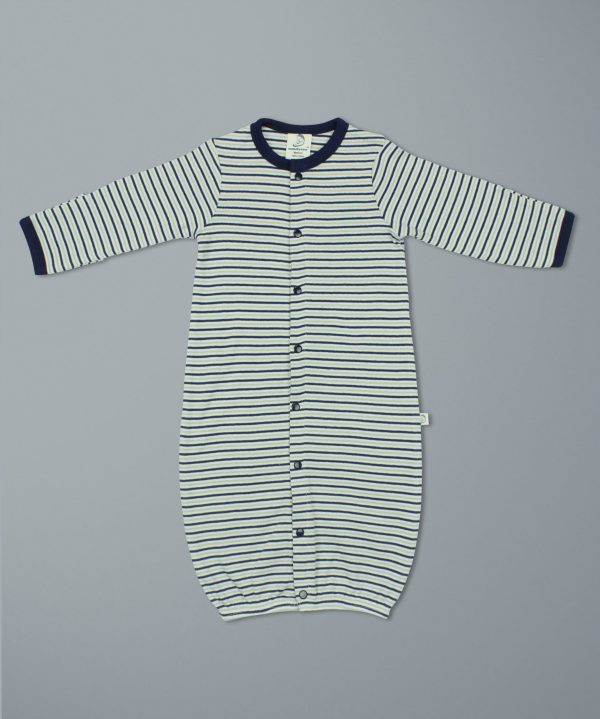 Nautical Stripes Convertible Sleepsuit-imababywear