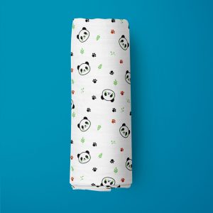 Little Panda Muslin Wrap-imababywear