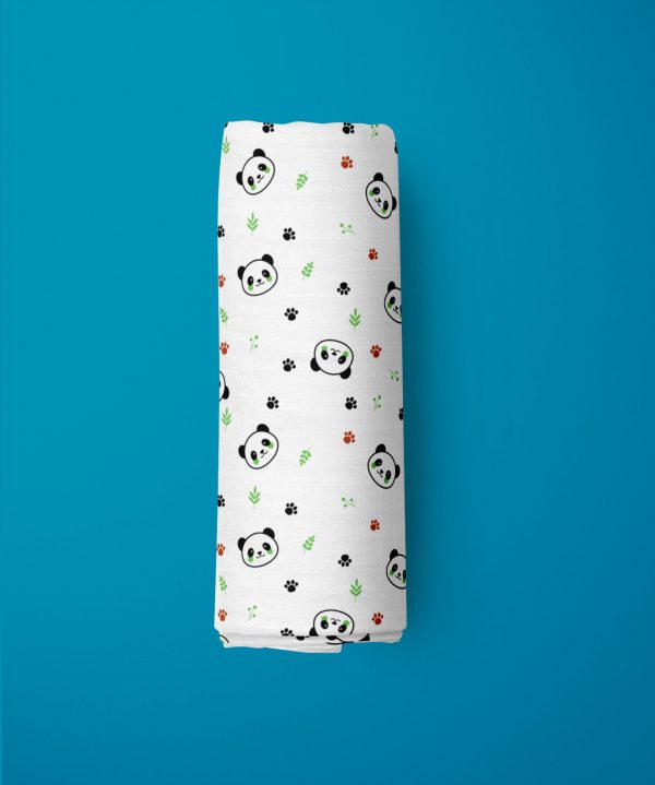 Little Panda Muslin Wrap-imababywear