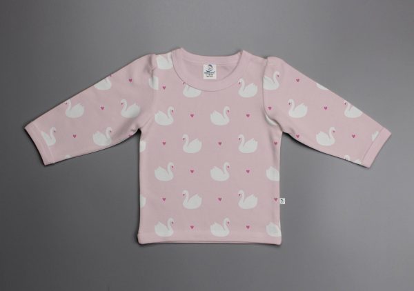 Geese Love puff sleeve T-shirt-imababywear