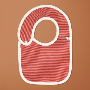 Raspberry Stripes Reversible Bib-imababywear