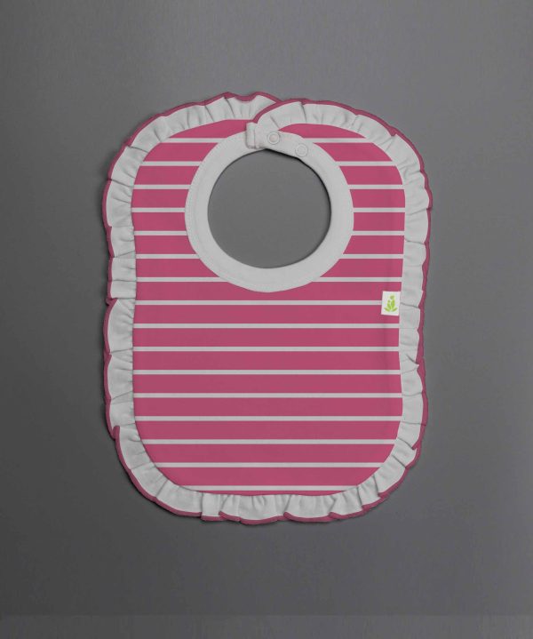 raspberry-stripes-frill-bib