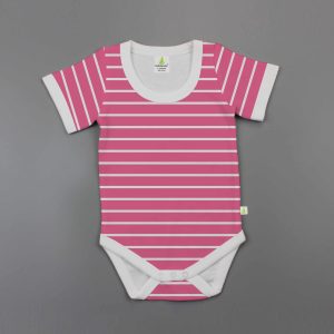 raspberry-stripes-half-sleeve-bodysuit