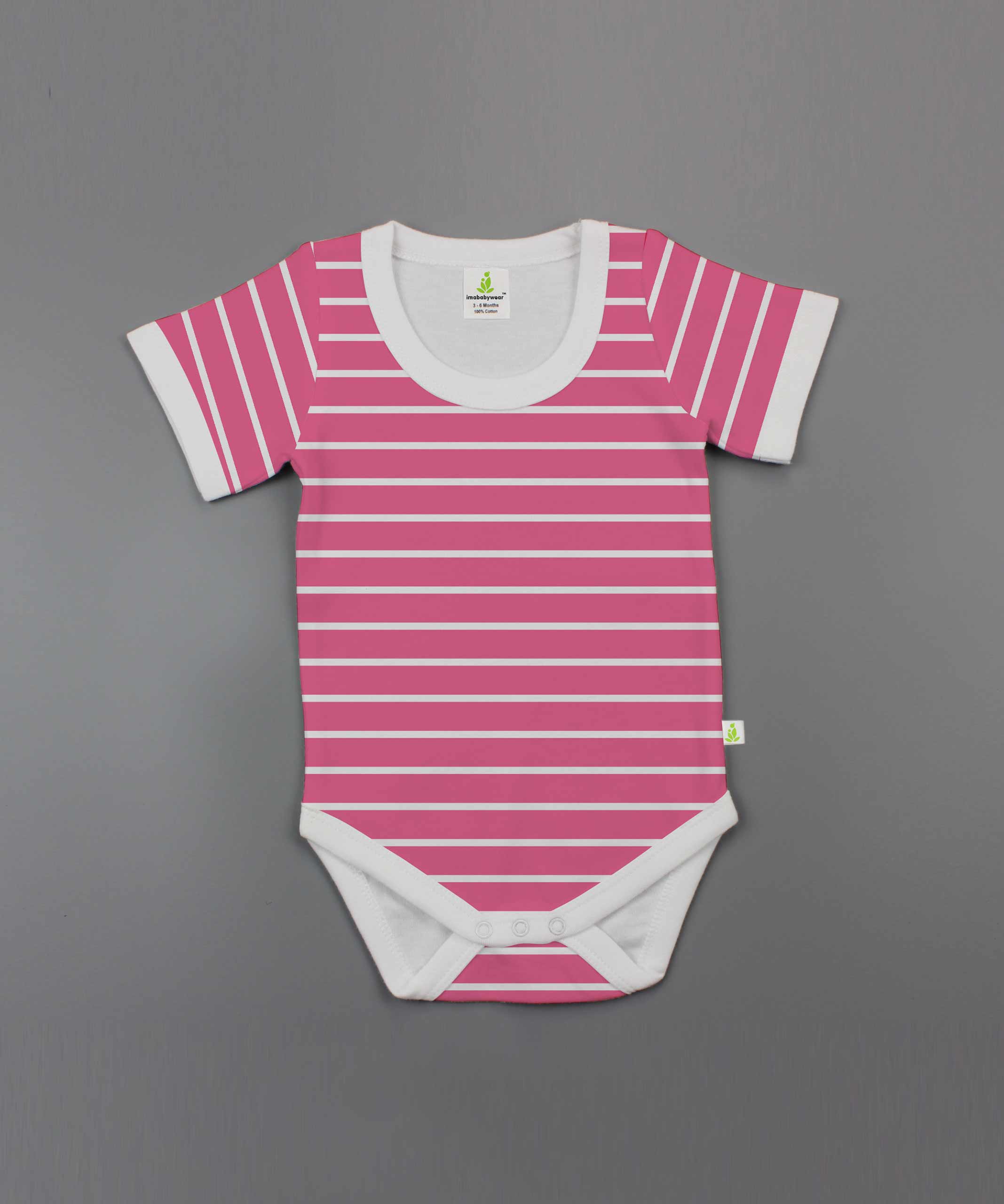 Raspberry Stripes Half Sleeve Bodysuit – PoleStar Garments